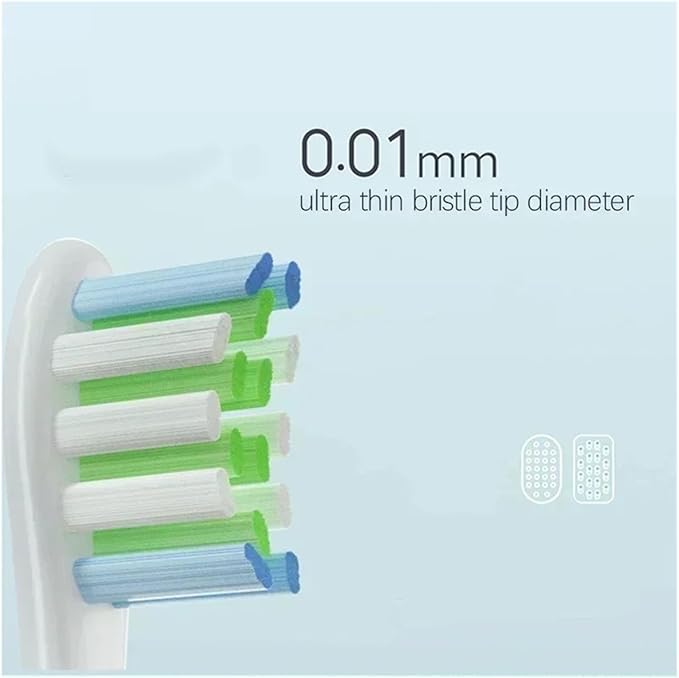 Compatible for Oclean One/ Air2 /SE/X/X PRO/ Z1/ F1 Sonic Electric Toothbrush Head 10 Pcs Replaceable Brush with Independent Package(5White5Greay)