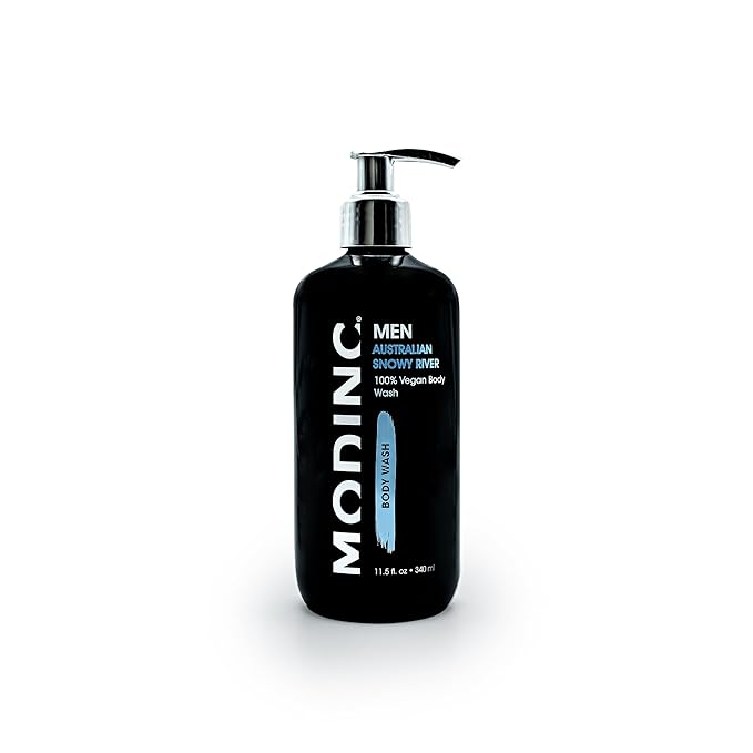 Modinc Luxury Australian Snowy River Body Wash Hydration Blend Vegan Cruelty Free Pump 11.5 Ounces