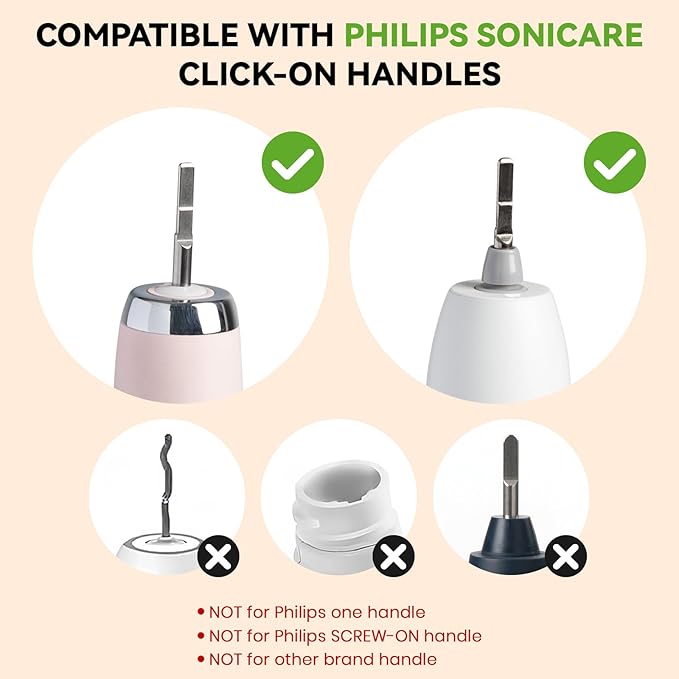 Replacement Toothbrush Heads Compatible with Philips Sonicare Eco-Friendly Bamboo Handle with Natural Horse Hair Bristles Ultra Soft &amp Deep Cleaning Zero Waste Plastic-Free Alternative
