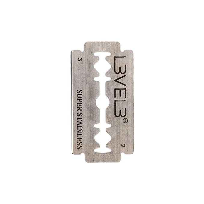 L3 - Level 3 Double Edge Razor Blades - Platinum Coated Stainless Steel Razor Blades for the Close Shave - for Double Edged Safety Razors - 100 Count (4)