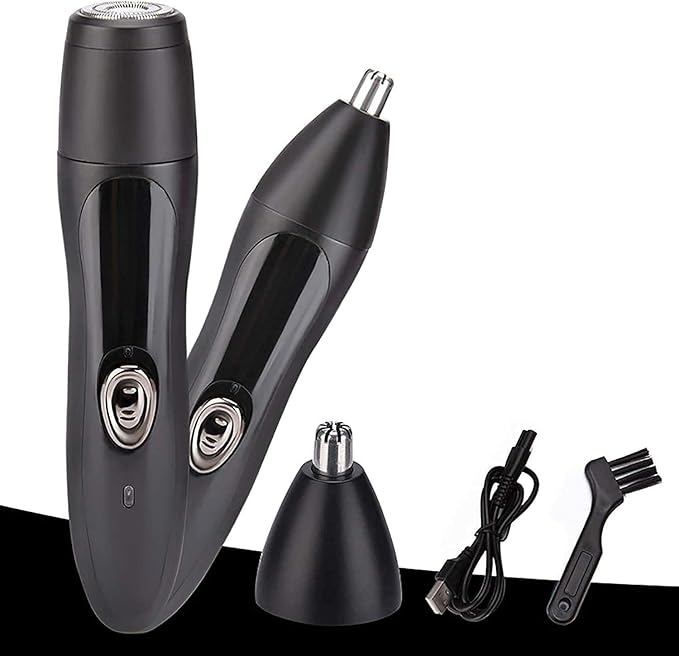 zhanghong Nose and Ear Hair TrimmerUSB Rechargeable Facial Hair RemoverEar and Nose Hair Trimmer ClipperHair Trimmer for Men and Women2 in 1 Painless Nose Hair Trimmer