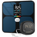 ABLEGRID Digital Smart Bathroom Scale for Body Weight and Fat Percentage and Smart Body Tape Measure Rechargeable with Fitdays APP