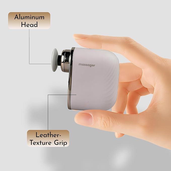Mini Massage Gun Pro – Portable Deep Tissue Percussion Massager with Smart Pressure Sensor Quiet Motor Muscle Relaxation for Neck Back &amp Legs USB-C Rechargeable Light Purple Color