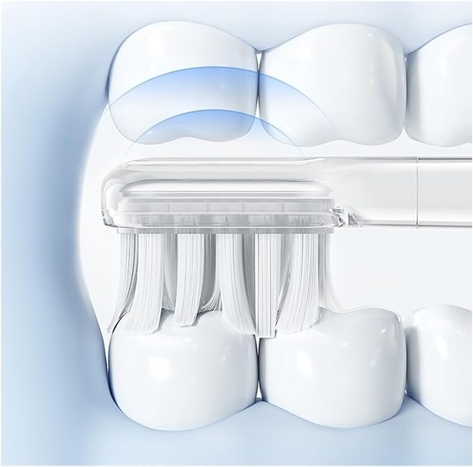 Compatible for Laifen Electric Toothbrush Brush Head LFTBO1-S LFTB01-P ABS LFTB01-A Oscillation &amp Vibration(Bright White x3)