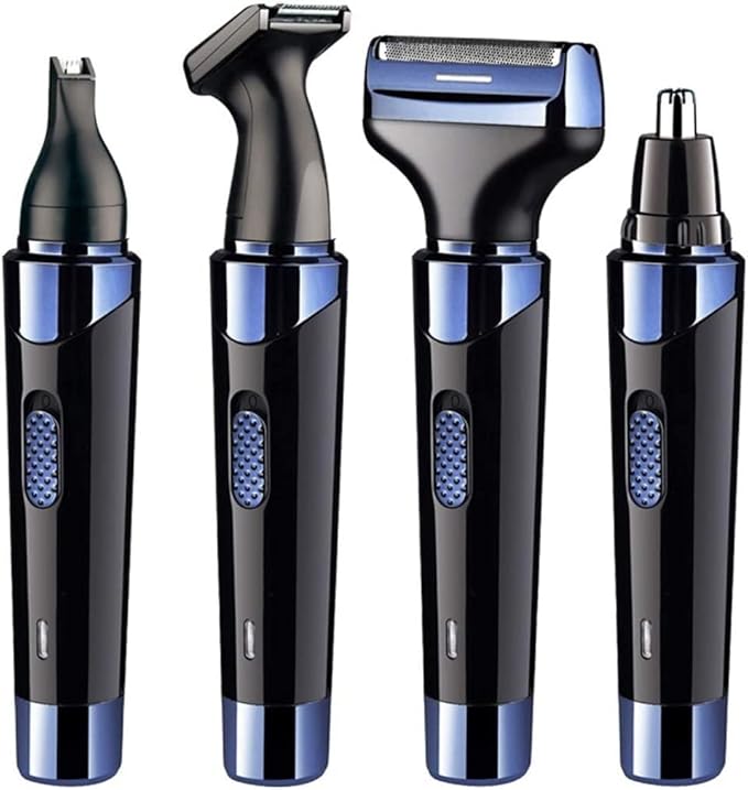 JYYBN Multifunction Shaver 4-in-1 Electric Trimmer Set Men Nose Hair Removal Beard Sideburns Shaver Kit