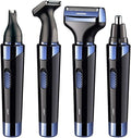 JYYBN Multifunction Shaver 4-in-1 Electric Trimmer Set Men Nose Hair Removal Beard Sideburns Shaver Kit