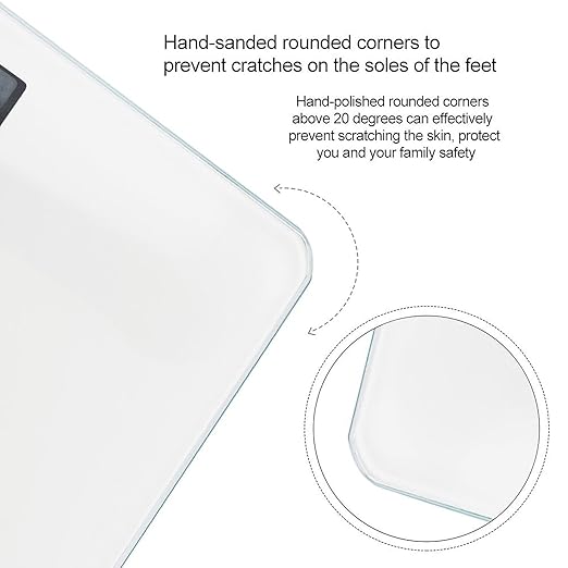 Digital Bathroom Scale for Body Weight Scale with Bright LCD Display High Accuracy Step-On Technology Auto On/Off Long-beaked Heron Digital Scales 400 Lbs /180kg