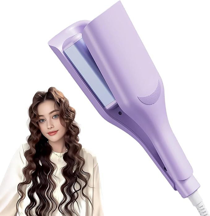 32mm Curling Iron Hair Crimper Waver Wave Curling Iron with Anti-ScaldIonic Deep Waver Hair Curler Crimping Tool