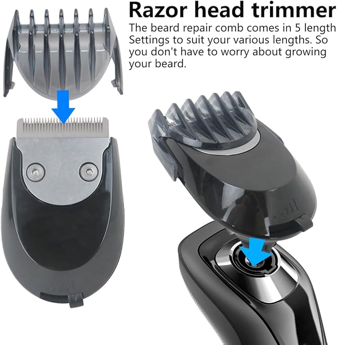 RQ10head Trimmer Shaver Razor for P-hilips Norelc-o Sensotouch Arcitec Series 5000 9000 RQ1150 RQ111 RQ32 RQ1250 S9911 Smartclick Beard Stylerfor P-hilips Removable Higesutaira RQ111