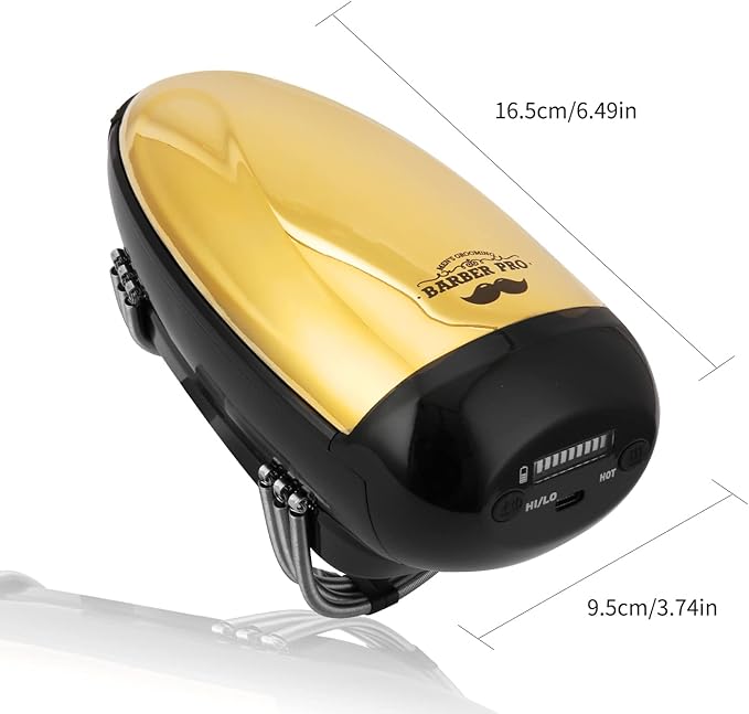 Professional Cord/Cordless Barber Handheld Heat MassagerUSB Charge Vibration Neck/Legs/Hand Massage 2 Massage Nodes1 Hot Button