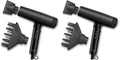 INFINITIPRO by CONAIR DigitalAIRE Hair Dryer | Frizz-Eliminating Hair Dryer with Diffuser | Hair Blow Dryer with Up to 5X More Speed for Higher Air Pressure &amp Drying Power | Black (Pack of 2)