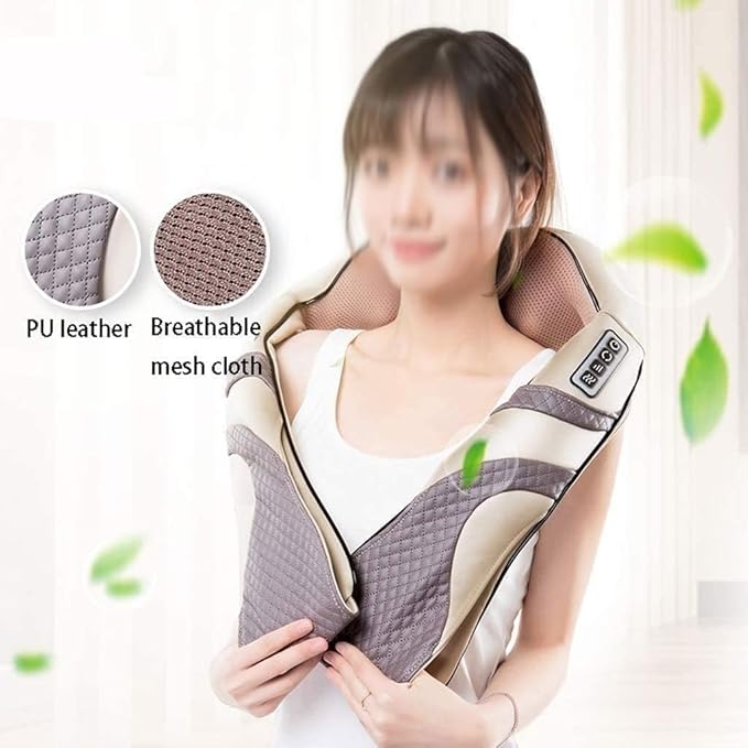 TOEWOE Neck Massager Neck and Back Massager with Heat Electric Deep Tissue Kneading Massage for Neck Shoulder Back Foot Leg Muscles Pain Relief