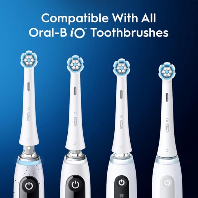 Oral-B iO Series Gentle Care Electric Toothbrush Replacement Brush Heads for an Oral-B Electric Toothbrush 2 Count White