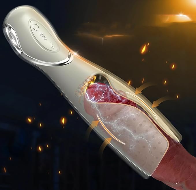 Ultimate Deep Tissue Massage Roller with Heat Therapy - Rechargeable Handheld Massager for Relaxation and Muscle Recovery OX49378