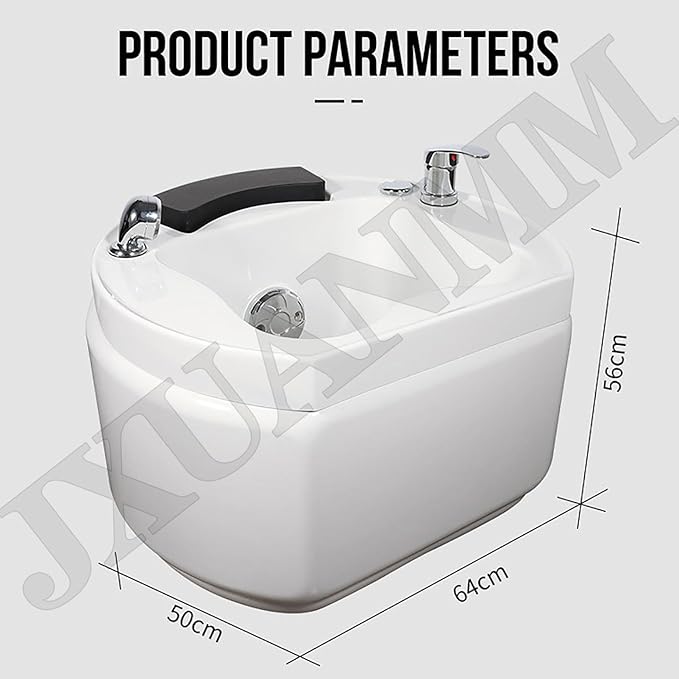 Acrylic Footbath Foot Soak Tub Acrylic Pedicure Sink with Heat and Massage Pedicure Bowl Salon Massage Equipment Home Foot Bath Special for Hotel Foot Bath Club for Foot Soaking H