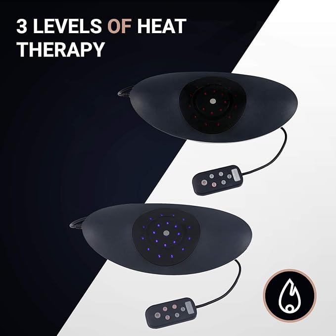 Back Pain Relief - Low Back Stretcher with Vibration Massage Infrared Heat and Air Pressure Spinal Decompression - Dynamic Wedge Automatic Lumbar Traction