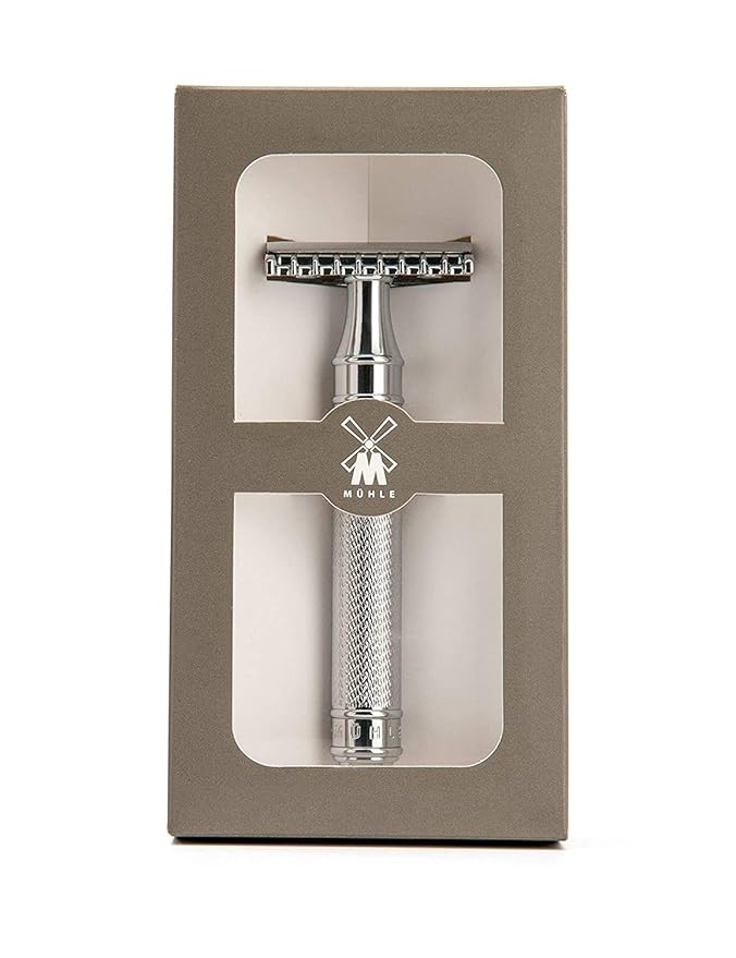 MÜHLE TRADITIONAL R41 Double Edge Safety Razor (Open Comb) For Men - Perfect for Every Day Use Barbershop Quality Close Smooth Shave