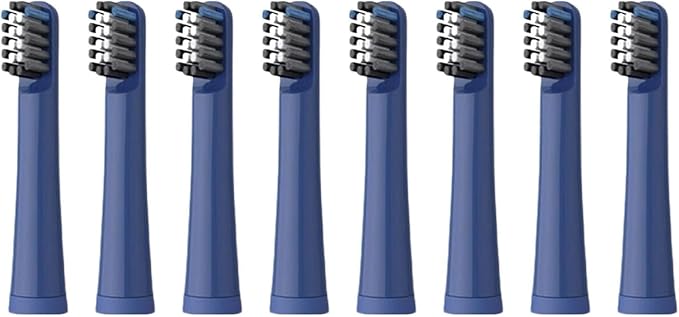 for Realme N1 N2 RTX2103 SN301 Electric Toothbrush Replacement Heads Soft Dupont Bristle Nozzles4/8/16pcs(8PCS Blue)