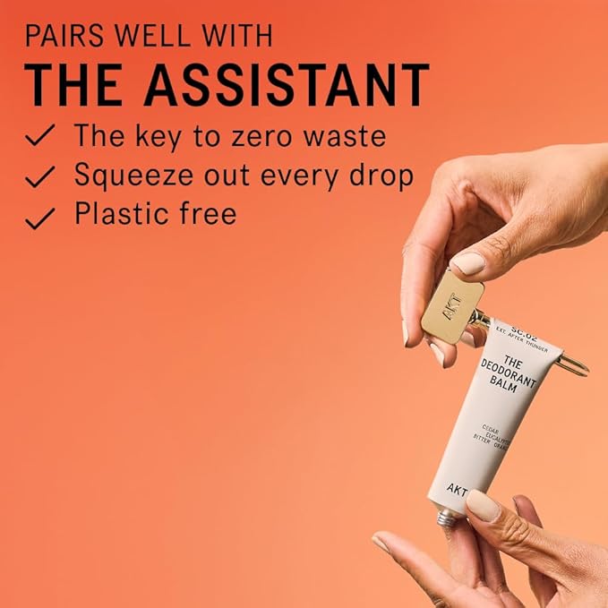 AKT THE DEODORANT BALM. Award winning multi-use natural deodorant. Plastic Free. Gender Free. Aluminium Free. 100% effective — 1 tube lasts up to 3 months. SC.02 AFTER THUNDER. 50ml/1.76 FL.OZ