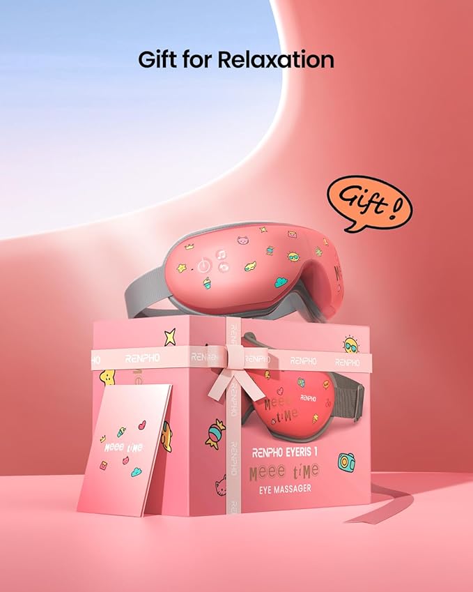 RENPHO Eye Massager with Heat Mothers Day Birthday Gifts for Mom Women Men Her Eye Mask for MigraineSleep Mask for Dry Eyes Relax Reduce Strain for Men Dad Eyeris 1
