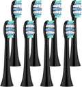 4/8/12/20 PcsCompatible for Philips Sonicare Electric Toothbrush Replacement Brush Heads Toothbrushes Head for 1100/2100/4100(Black-8 Pcs)