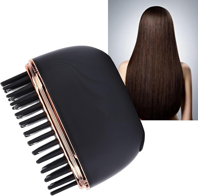 Cordless Hair Straightener Brush Portable Straightening Brush with 3 Temp Settings PTC 30S Fast Heating Rechargeable Hot for Travel Home Outdoor