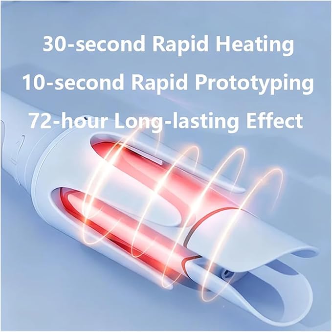 Automatic Curling Iron with 28/32/40mm Barrels - Rapid Heating Scald Design for Long-Lasting Curls(SL318Pink)