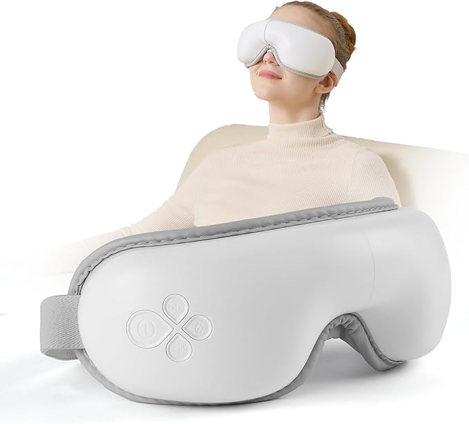 Eye Massager with Light-Blocking Design 2026 Upgraded Eye Massager with Heat 5 Modes &amp 180° Folding Design Sleep Gift for Office Travel Home Use Portable &amp Gifts for Women and Men