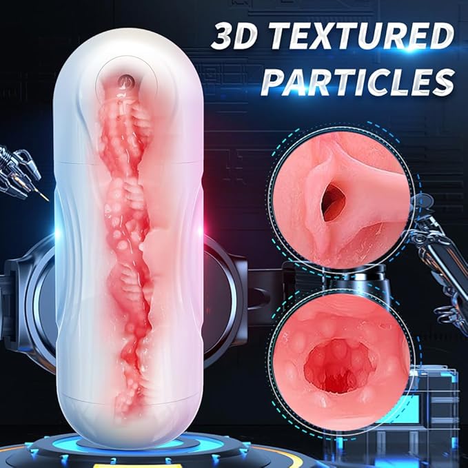 Upgraded Male Masterburbatar Hands Free with Heat 10X Suction &amp Vibration Male Mastusbafor Blowjobob Machine for Man Automatic Tight Sleeve Underwear HQE-110602 (Medium)