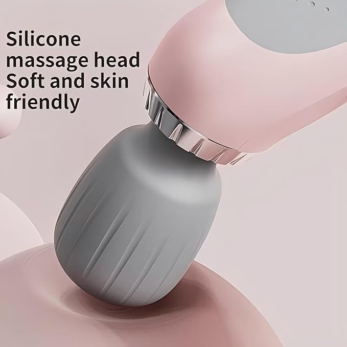 Labnique Handheld Massager 10 Massage Modes Cordless Waterproof Electric Back Massager Portable Muscle Recovery Tool Pink