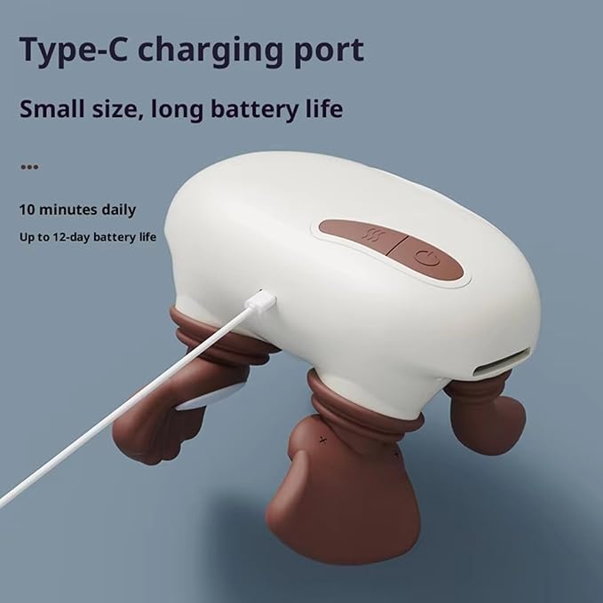 Heated Neck Massager Wireless Portable Shiatsu Neck and Back Massager 4D Kneading Massage Simulated Human Hand Design for Muscle Relax Gifts to Men Women