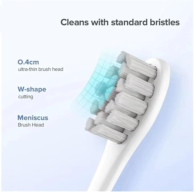 2PCS Electric Toothbrush Brush HeadsCompatible for Oclean X Pro Elite Flow Z1 X10 E1 Air 2 All Series Smart Accessories(P1C1 2PCS)