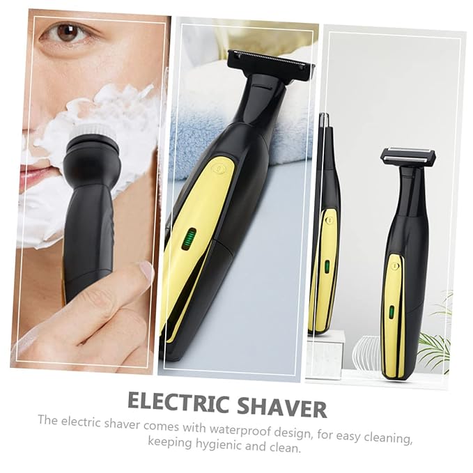 1set Electric Face Trimmer for Men Portable Travel Electric Shaver Usb Rechargeable Design Multi-functional Grooming Tool for Facial Nose Hair Trimming