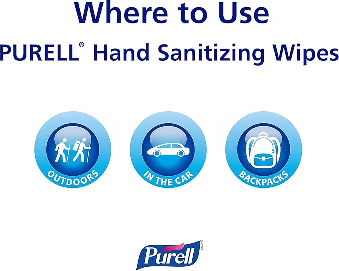 Purell Cottony Soft Hand Sanitizing Wipes 120 Individually Wrapped Wipes in Self-Dispensing Display Box - 9027-12