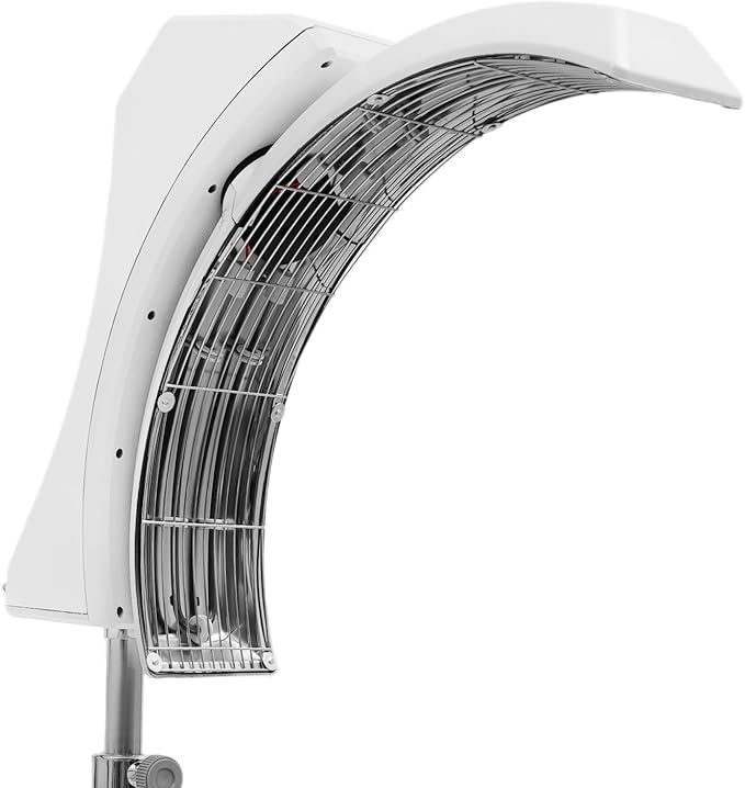 Professional Standing Hair Dryer 850W Vertical Hair Color Processor Floorstanding Head 360° Rotation Multifunctional Hair Dryer for Homes Beauty Hair Salons with 4 Wheels (White)