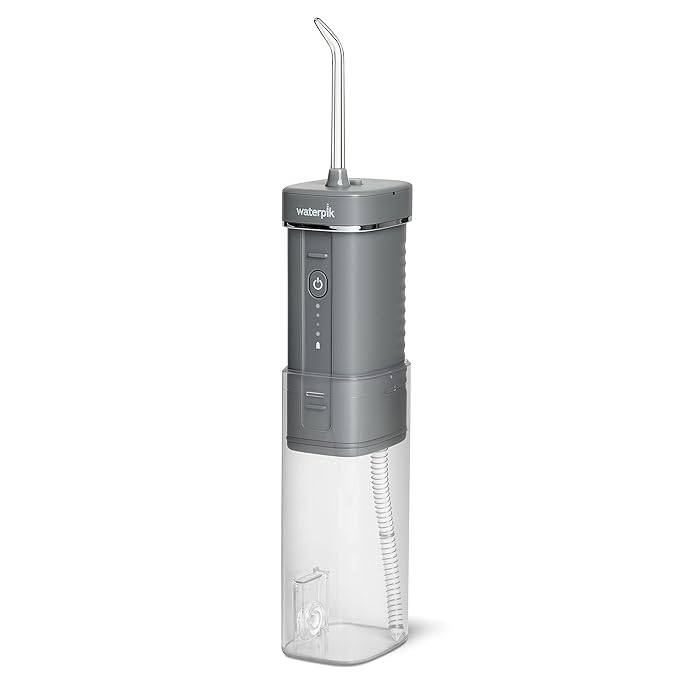 Waterpik Cordless Slide Professional Water Flosser Portable Collapsible for Travel and Storage &amp Cordless Advanced Water Flosser for Teeth Gums Braces Dental Care with Travel Bag