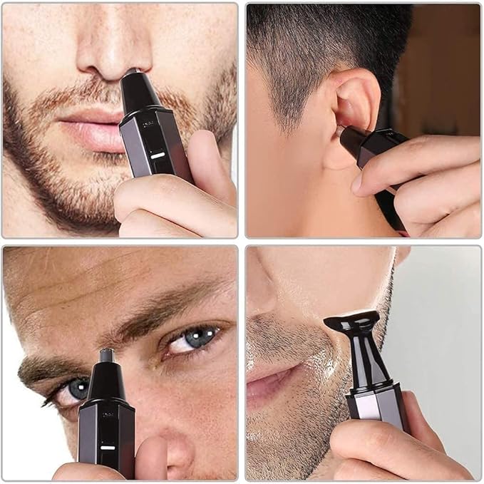 Ear and Nose Hair Trimmer Professional Painless Eyebrow &amp Facial Hair Trimmer for Men WomenAll in ONE Hair Remover for Women &amp Men Dual Blades Shaver Nose Hair Trimmer