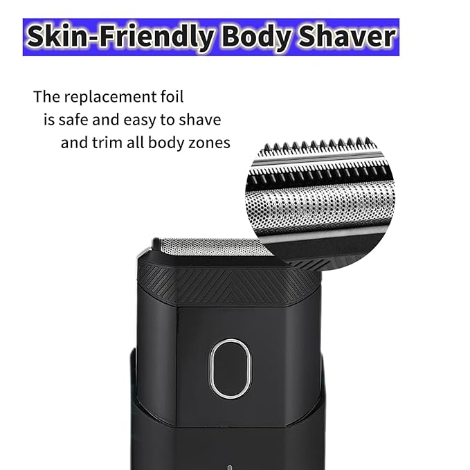 Replacement Foil Blade Compatible with MANSCAPED The HandymanFoil Blades for Portable Men’s Travel Facial Hair Groomer(2Pack）