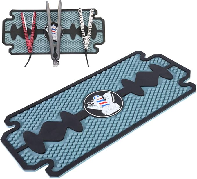 Heat- Styling Station Mat Silicone Mat Silicone Anti Slip Pad Hairdresser Tools Cushion Tool Barber Shop Use[1#]