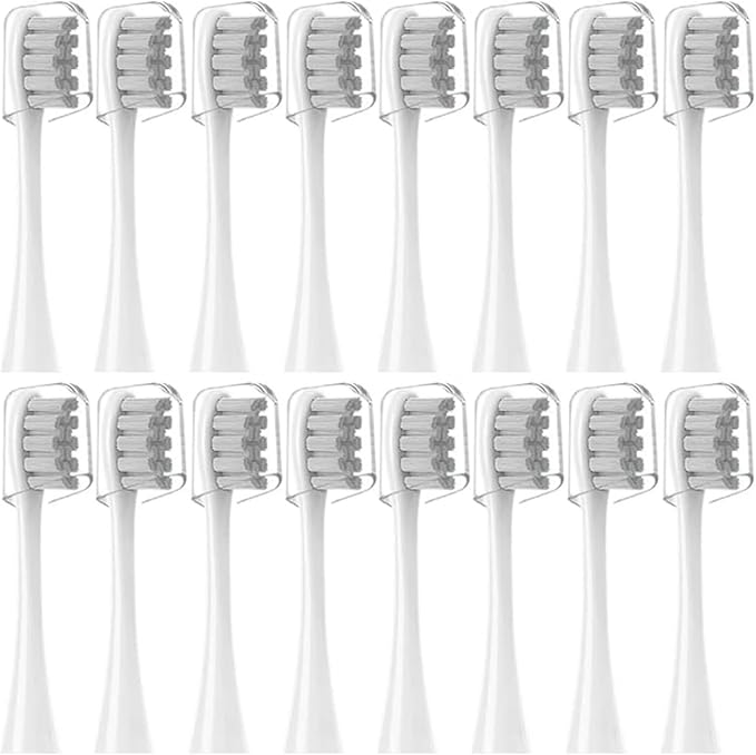 16pcs Replacement Brush Heads Compatible for Oclean Sonic X/Pro/ Z1/ SE F1 One PW01/03/05/07/09 P5 Electric Toothbrush(16 White)