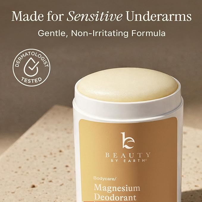 Natural Deodorant for Women - Aluminum &amp Baking Soda Free USA Made for Long-Lasting Odor Protection Made with 55% Organic Ingredients Kid &amp Sensitive Skin Safe Magnesium Deodorant