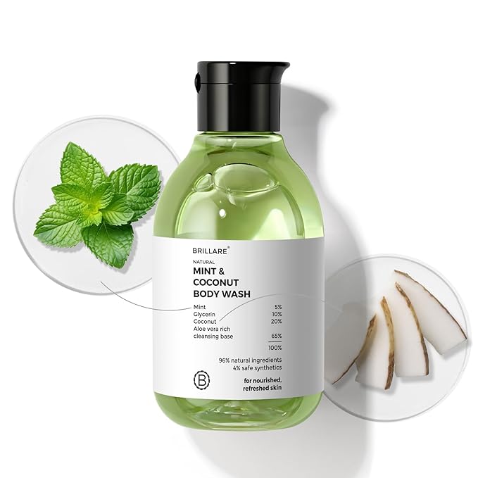 BRILLARE Mint &amp Coconut Body Wash