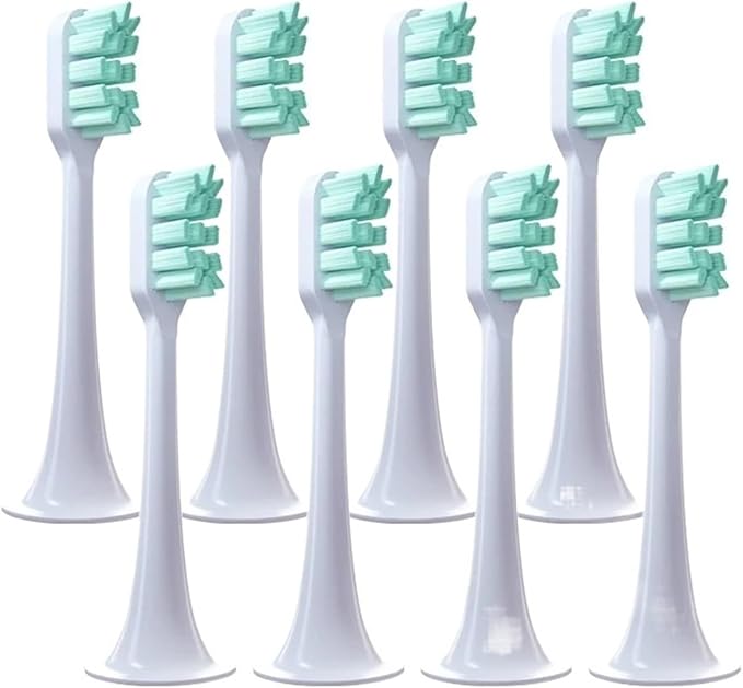 Replacement Toothbrush HeadsCompatible for Xiaomi T300 T500 Electric Teeth Brush(8 Green)