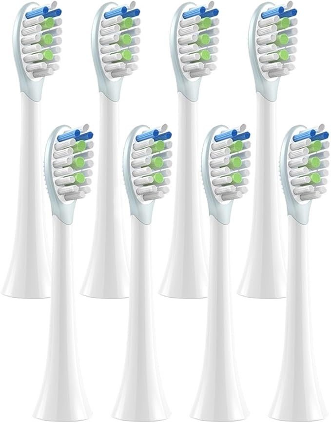 8PCS Replacement Toothbrush Heads for Electric Tooth Brush Soft Bristle(8 BJBS)