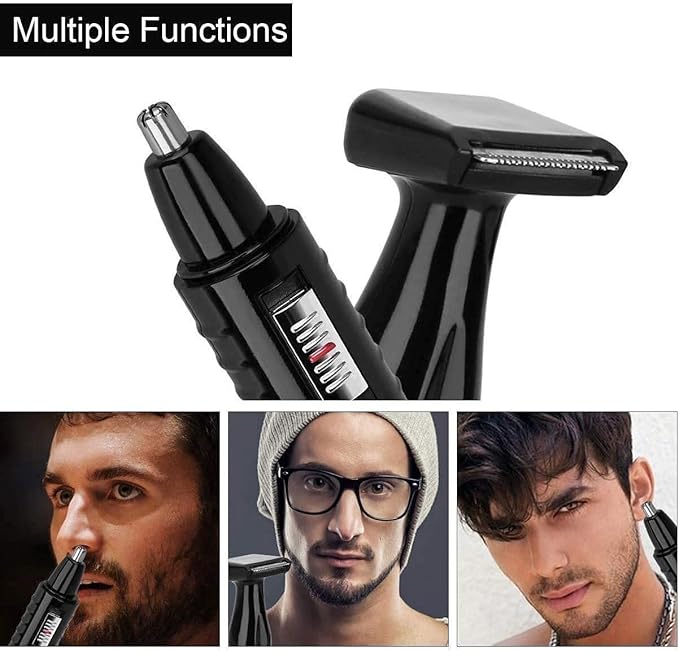 zhanghong Ear and Nose Hair Trimmer for Men and Women Nose Trimmer Painless Eyebrow Facial Ear Hair Trimmer Clipper Ear and Nose Hair TrimmerStainless Waterproof