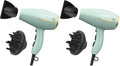 INFINITIPRO by CONAIR Heat Protect Hair Dryer with Diffuser | Blow Dryer with Advanced Heat Protection Helps Minimize Overdried Hair (Pack of 2)