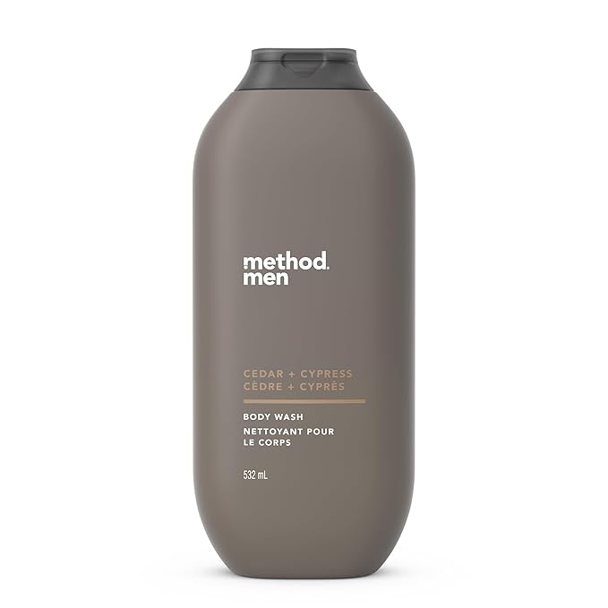 Method Men Body Wash Glacier + Granite and Cedar + Cypress Scents 18 fl oz (Pack of 2)