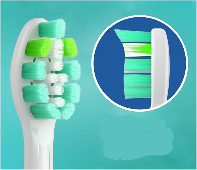 4-16pcs Replacement Toothbrush Heads Compatibility for Click-on Handles(12pcs White)