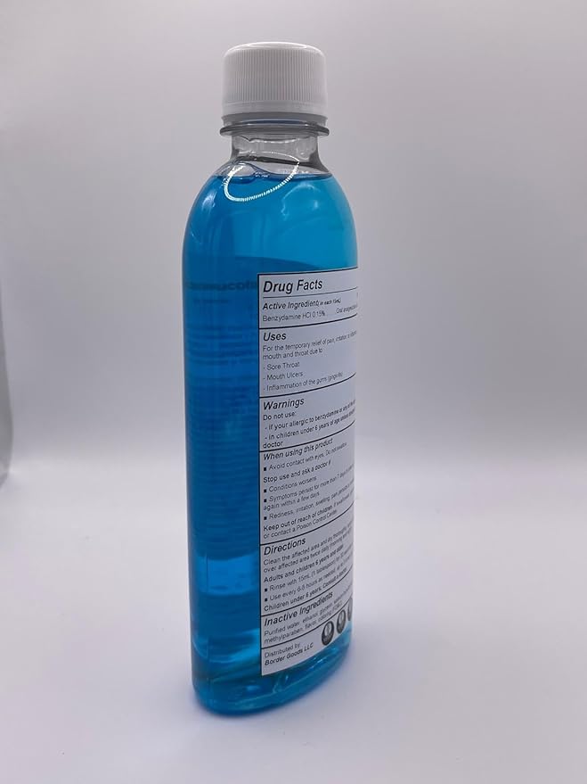Oral Mouth Rinse &amp Throat Rinse Bucal Bucofarngeo Oral Solution - 360 mL Gentle Formula Chemical Free Alcohol-Free