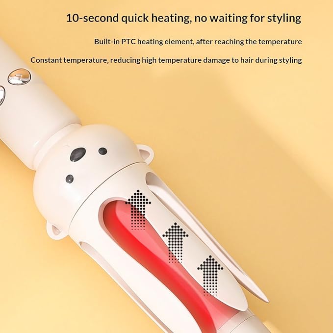 Automatic Rotating Cordless Curling Brush Lightweight Travel Portable Curlings Wand